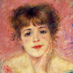 Auguste Renoir - La Rêverie - Portrait de l'actrice Jeanne Samary - 1877